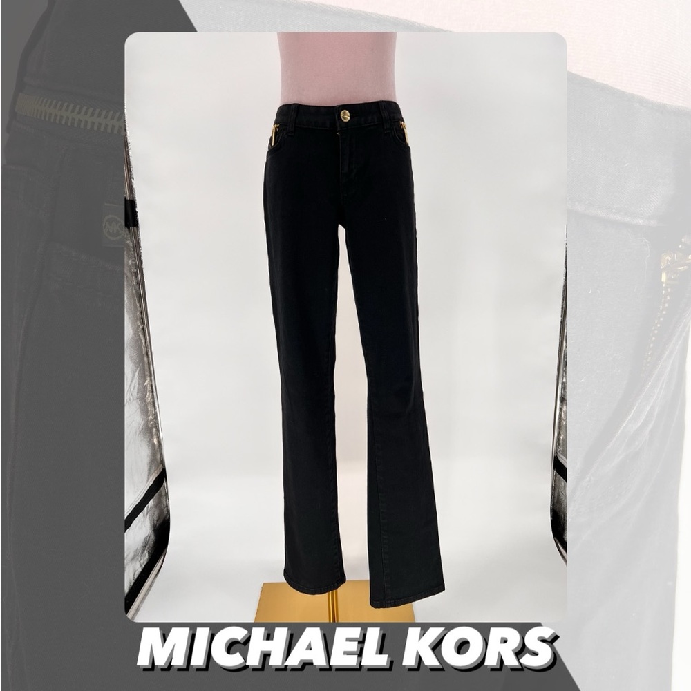 EUC Michael Kors Zipper Embellished Jeans